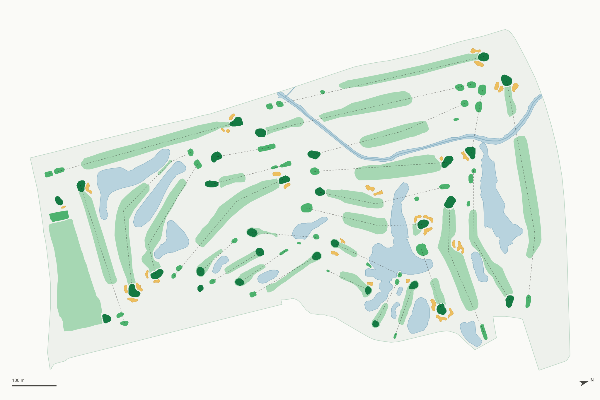Map of Brookview Golf Course