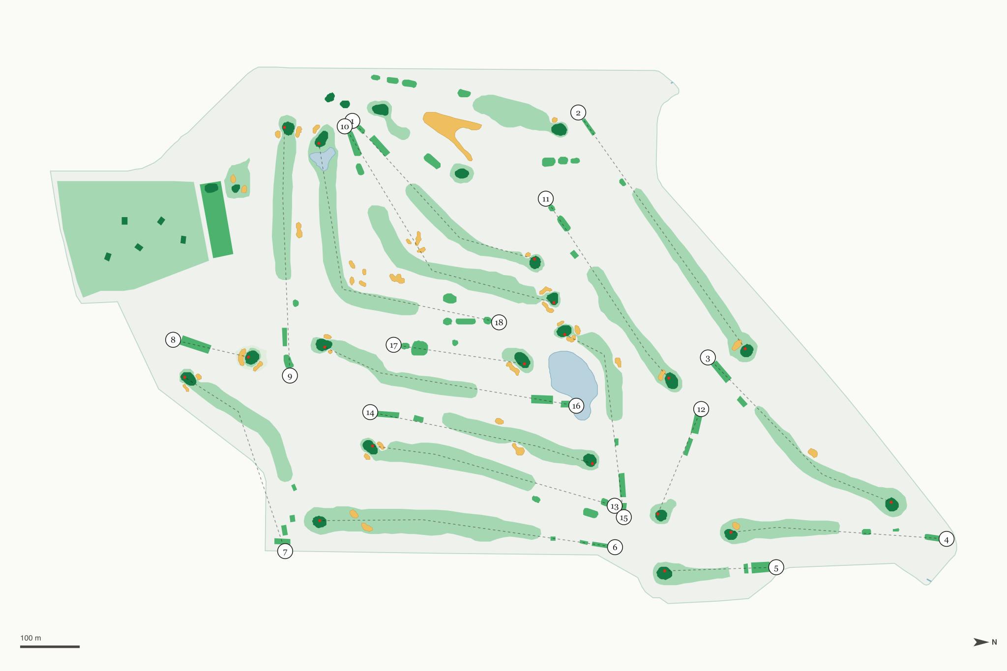 Map of Sunrise Vista Golf Course