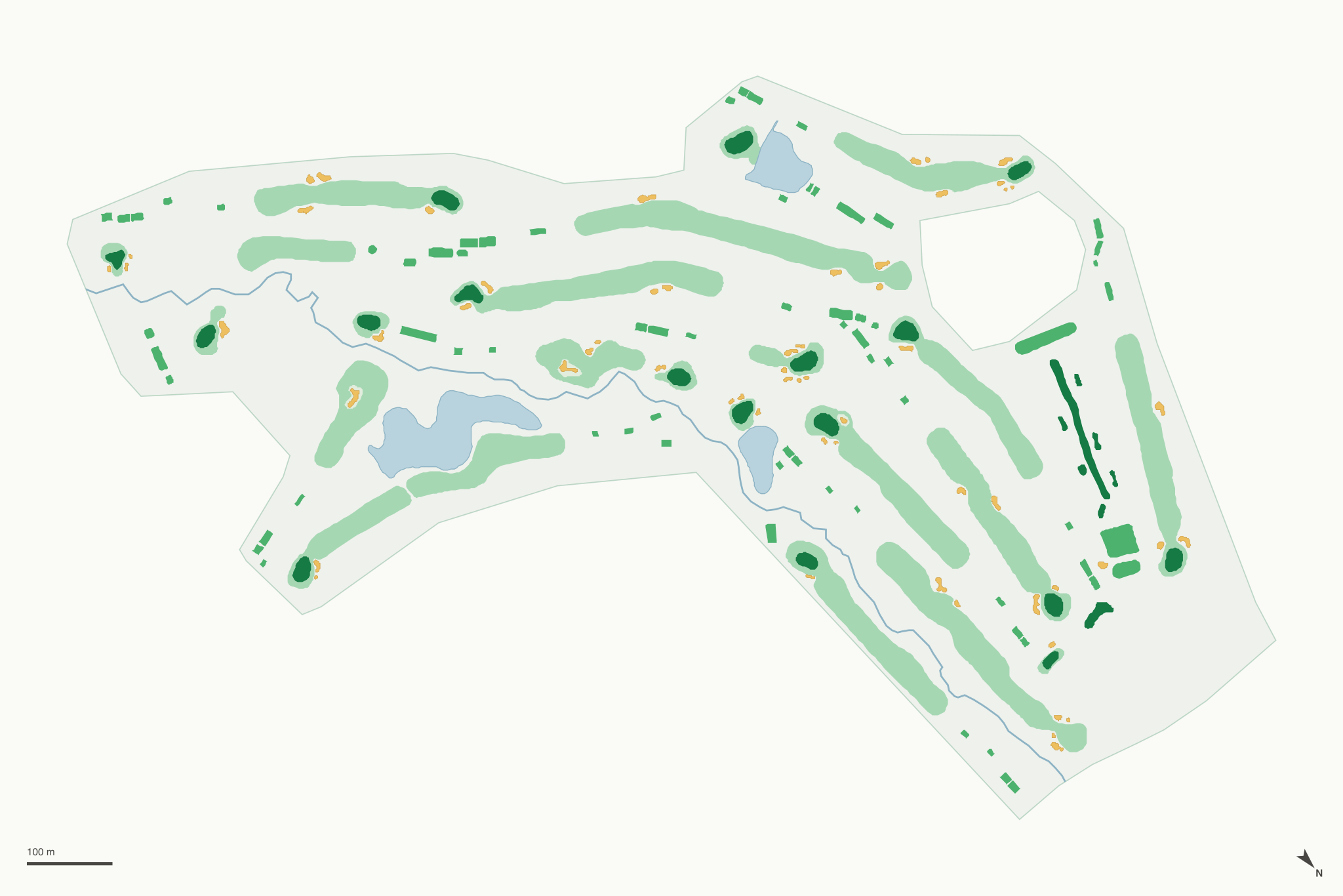 Map of Crestwicke Country Club