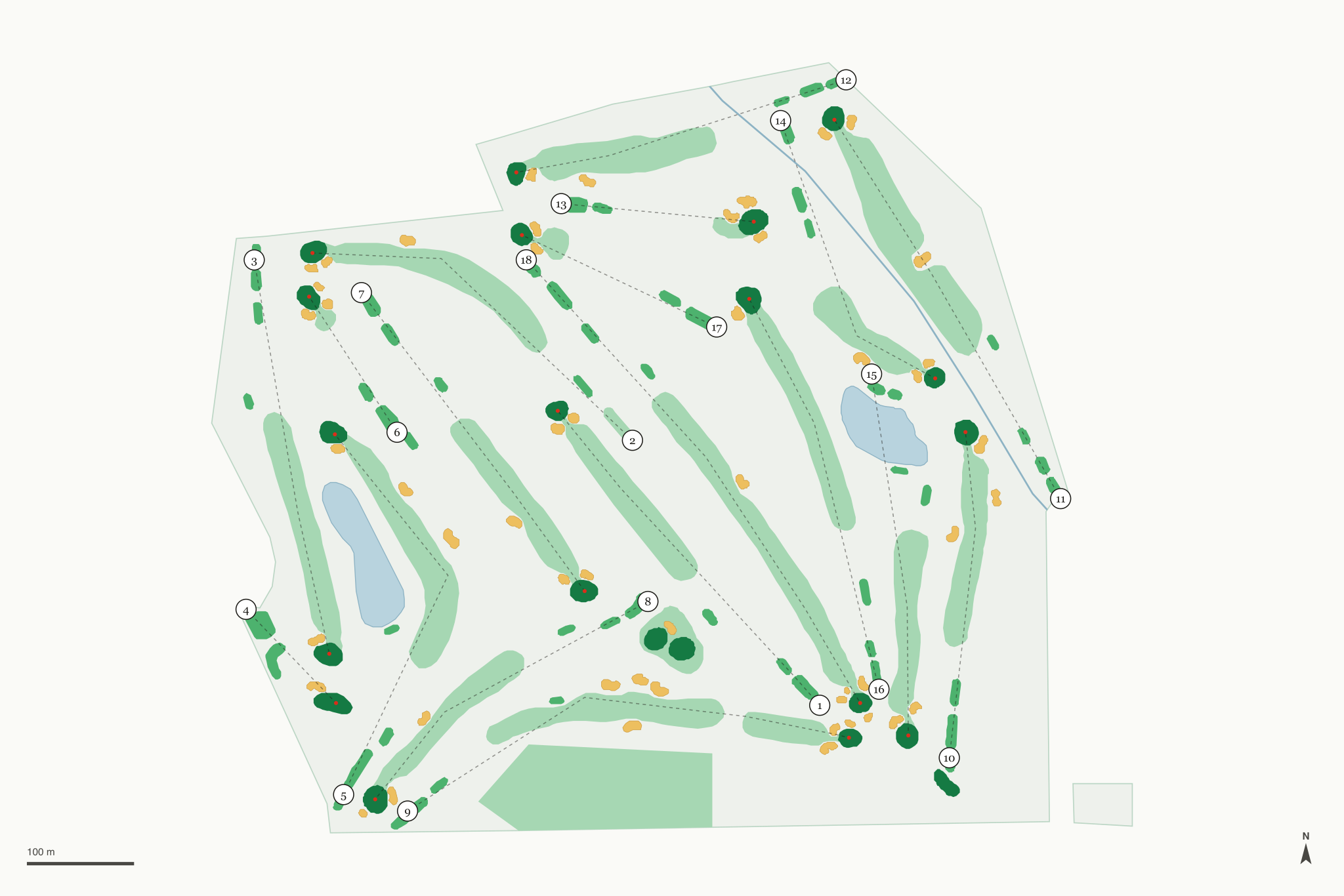 Map of El Rio Golf Course