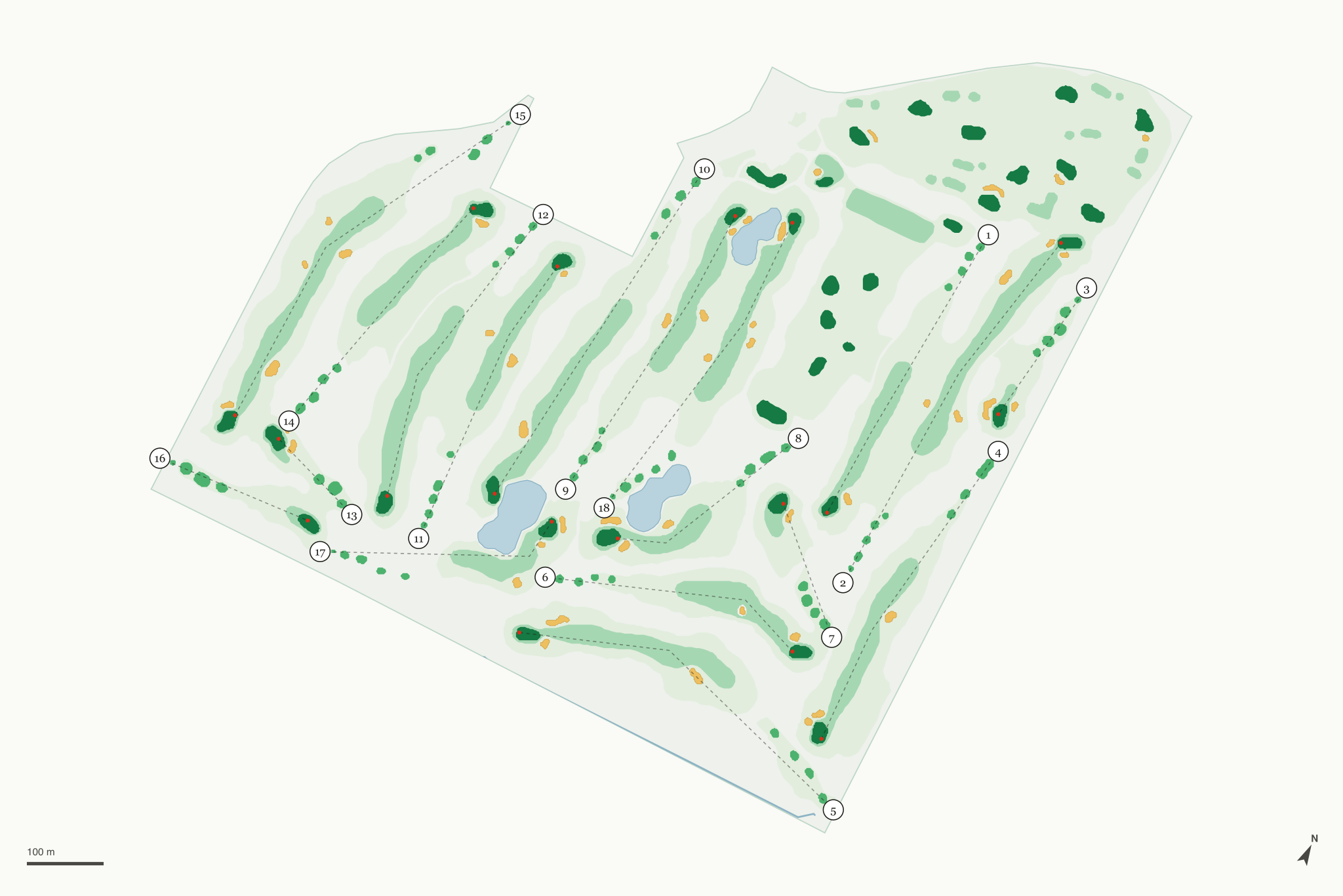 Map of Aguila Golf Course