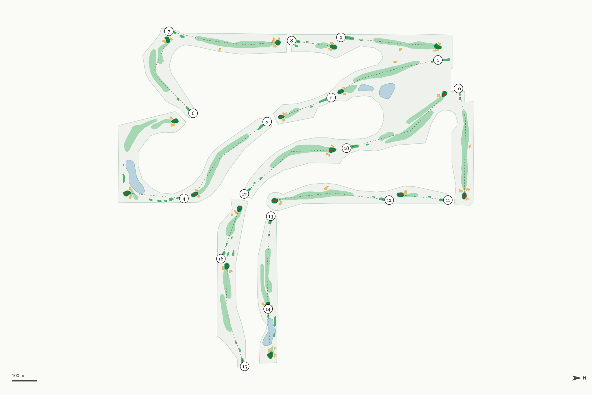 Map of Golden Hills Golf Club