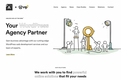 Screenshot of the Asquared Agency homepage