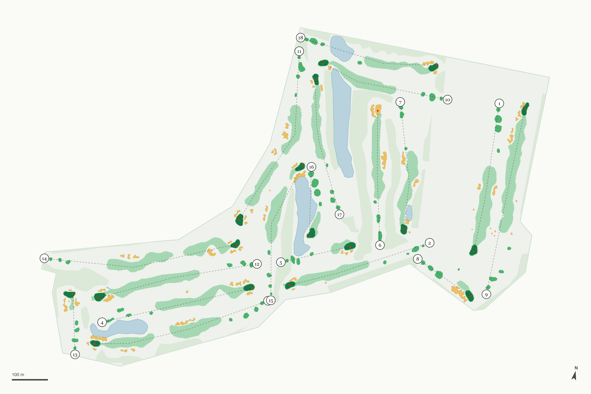Map of Heritage Bluffs Golf Club