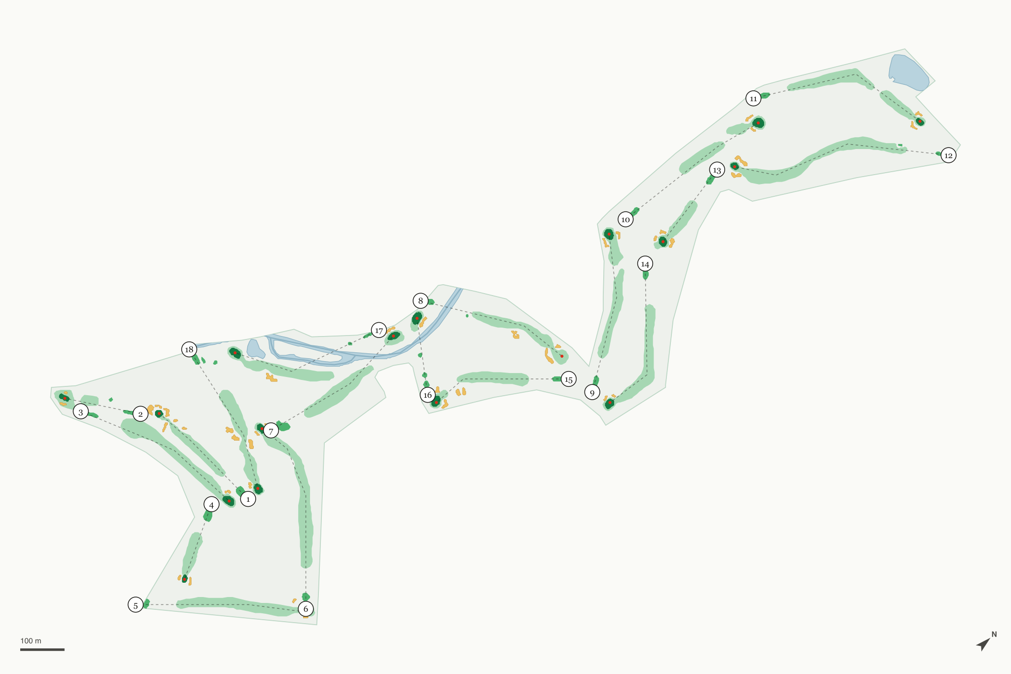 Map of Kishwaukee Country Club