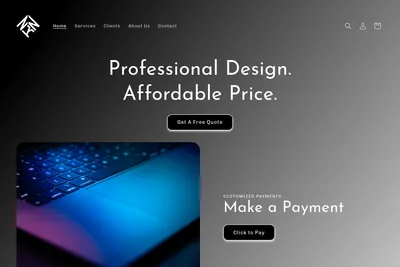 Screenshot of the NKN Web Design LLC homepage