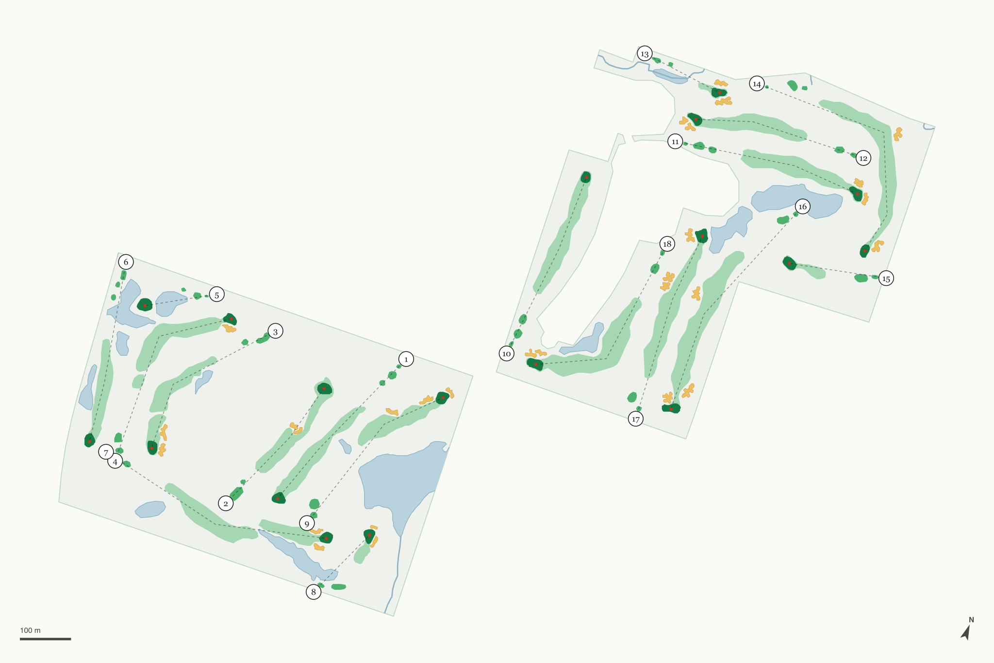 Map of Farmington Hills Golf Club