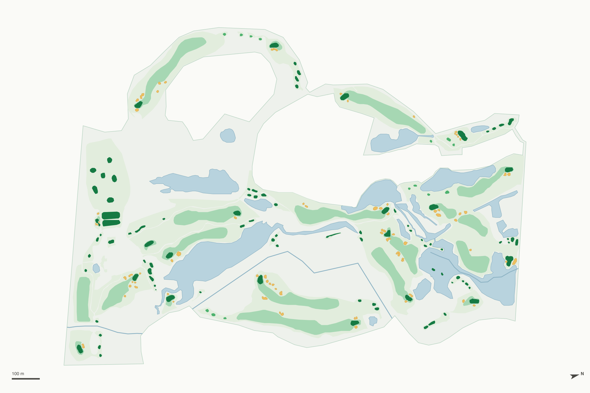 Map of Genoa Lakes Golf Club - Lakes Course and Ranch Course