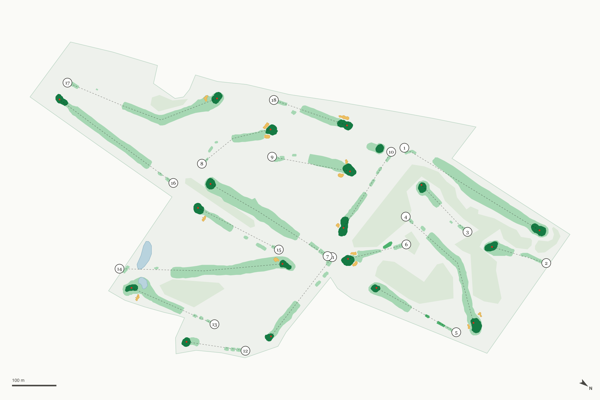 Map of Benona Shores Golf Course