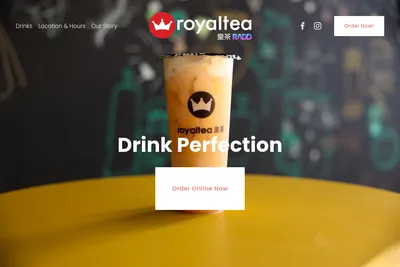 Royal Tea Sarasota website homepage