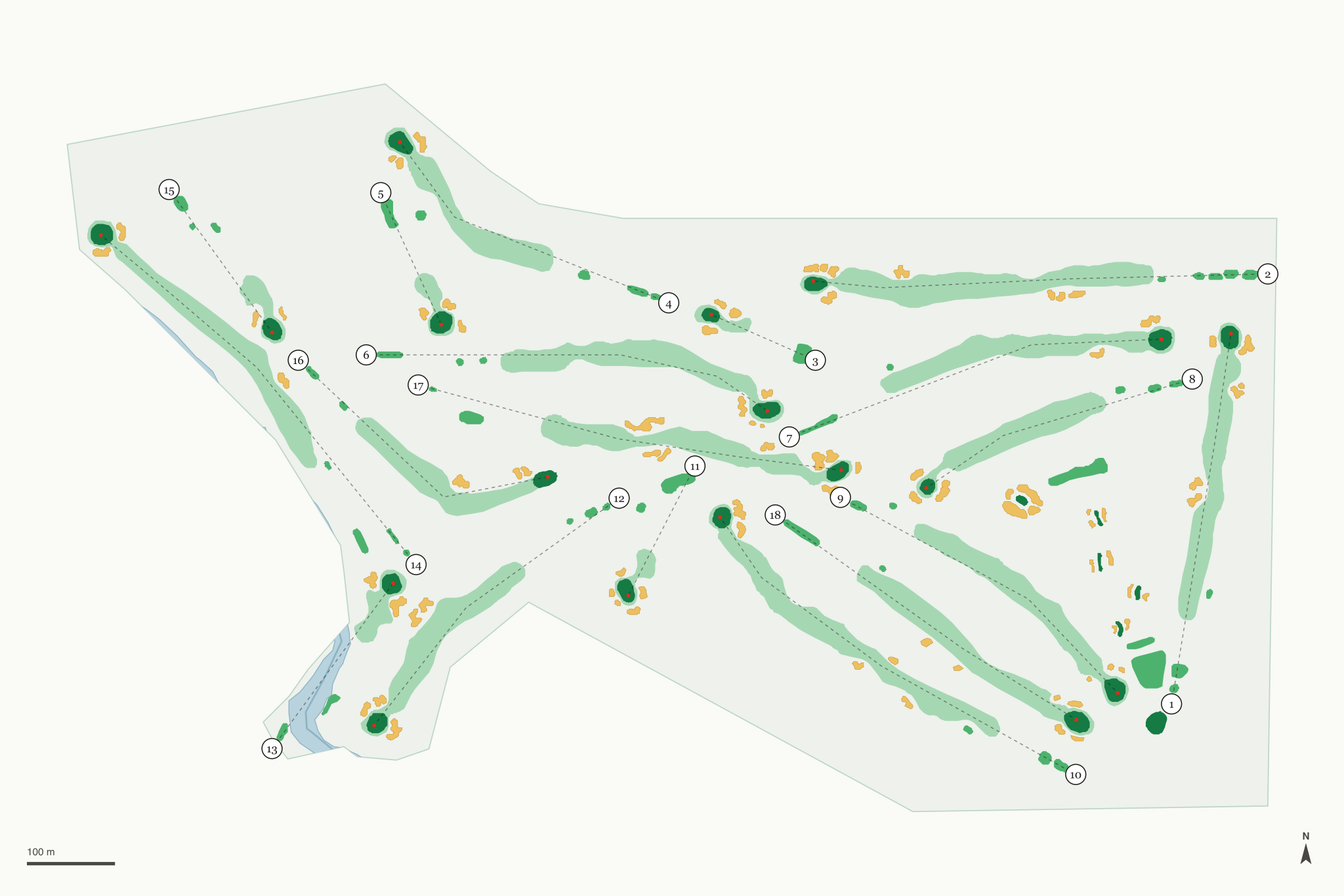 Map of Blythefield Country Club