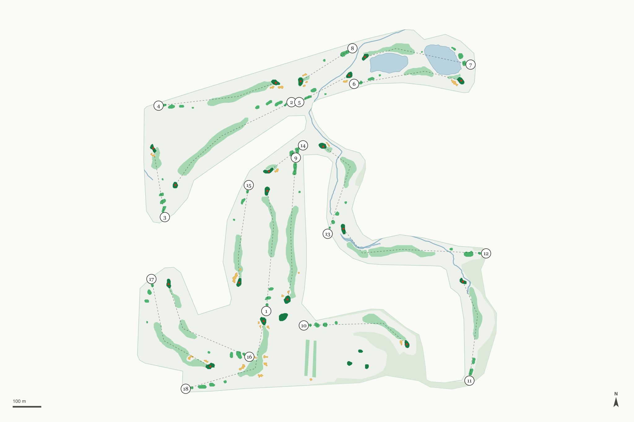 Map of Pevely Farms Golf Club