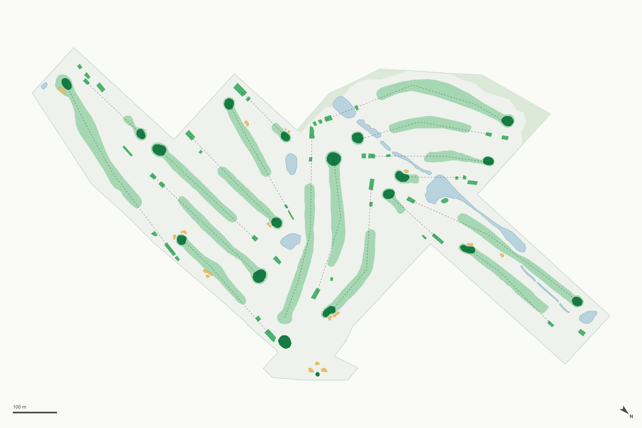 Map of Walter Hall Golf Course