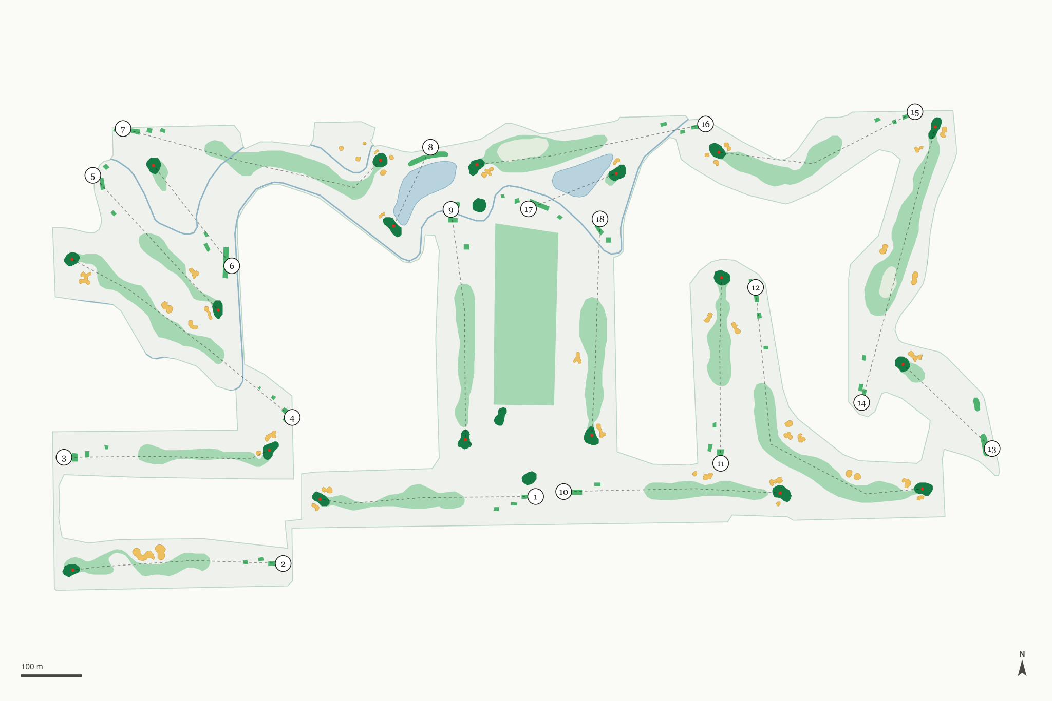 Map of TimberStone Golf Course