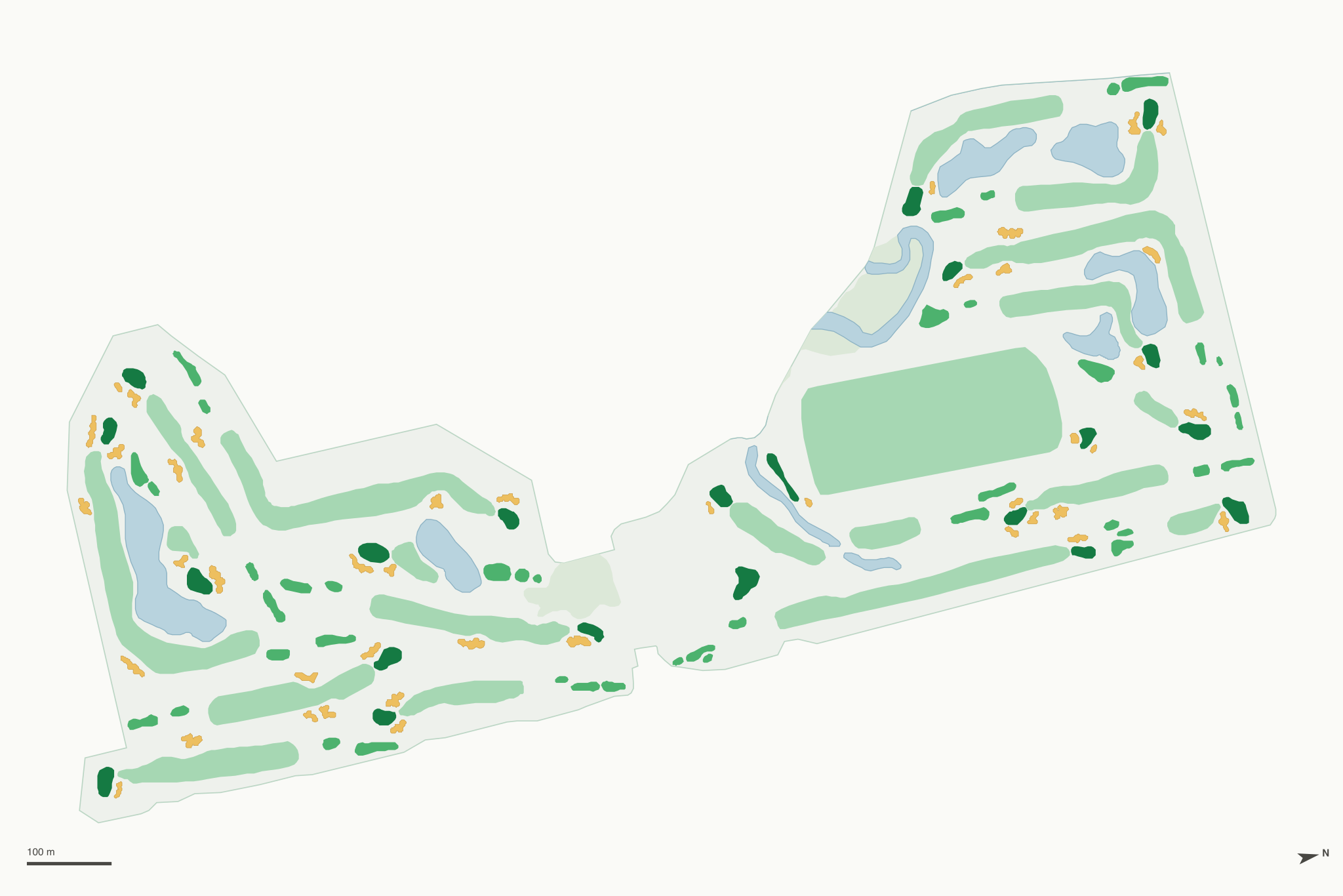 Map of Oak Brook Golf Club