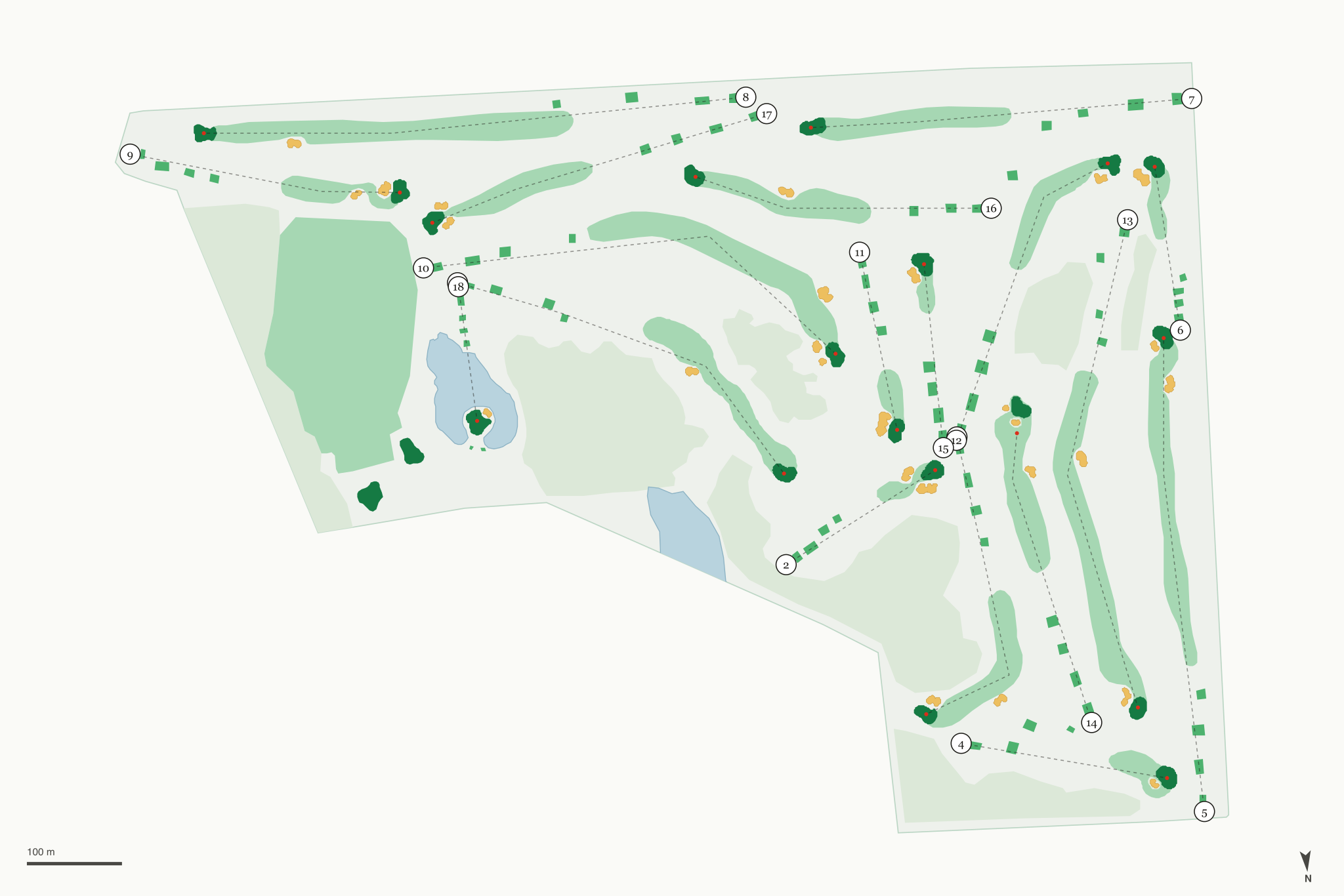 Map of Mules National Golf Club