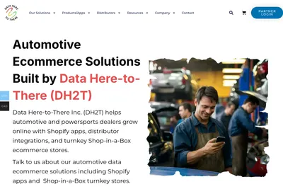Screenshot of the Data Here-to-There homepage