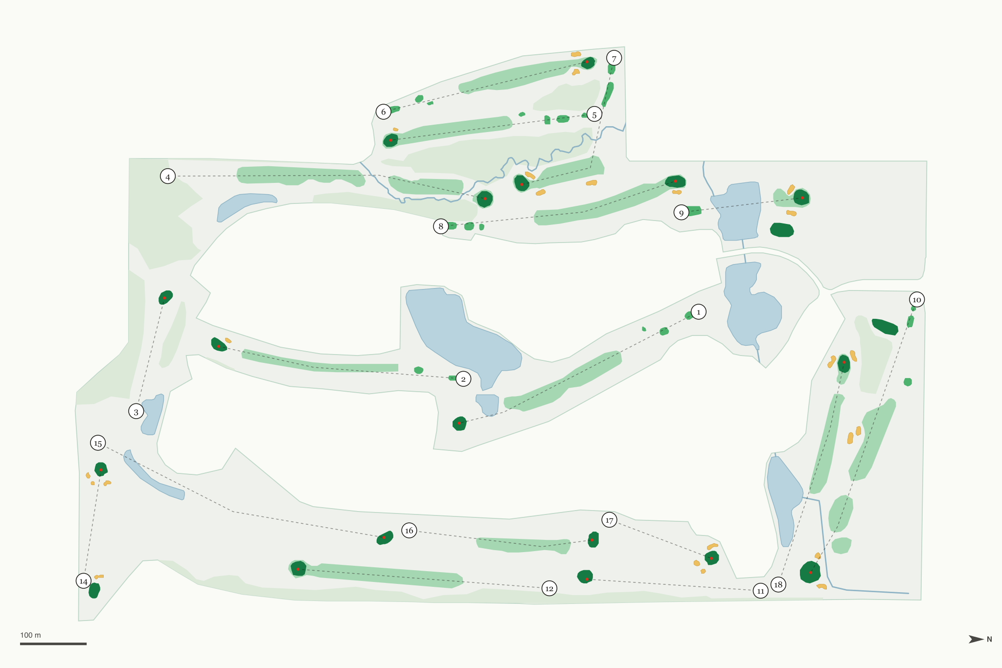 Map of Briarwood Golf Club