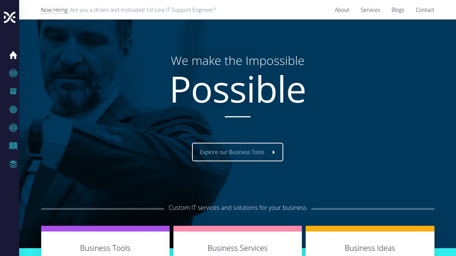 Screenshot of the DXG SOFTS PRIVATE LIMITED homepage