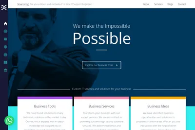 Screenshot of the DXG SOFTS PRIVATE LIMITED homepage