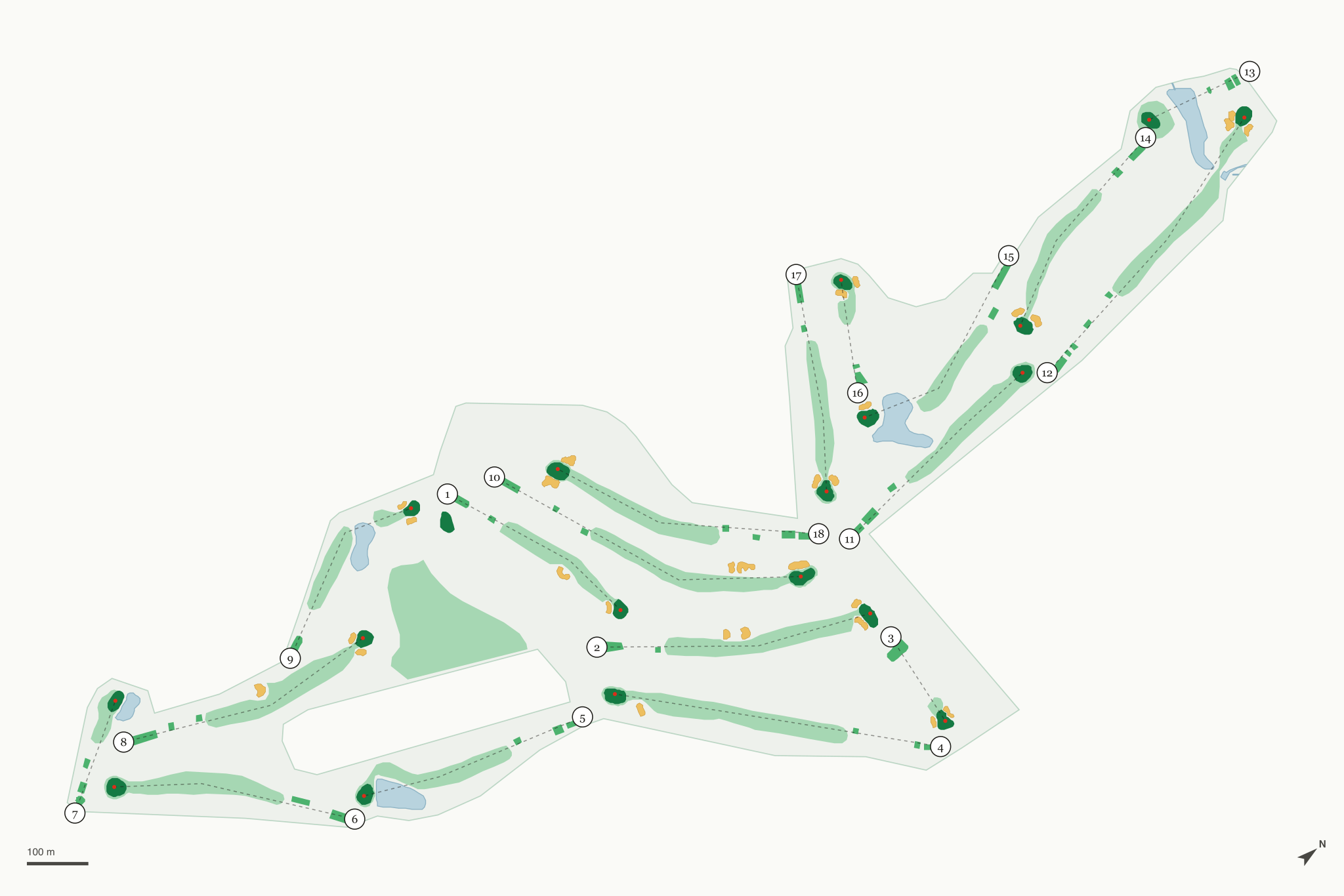 Map of Lake Panorama National Golf Course