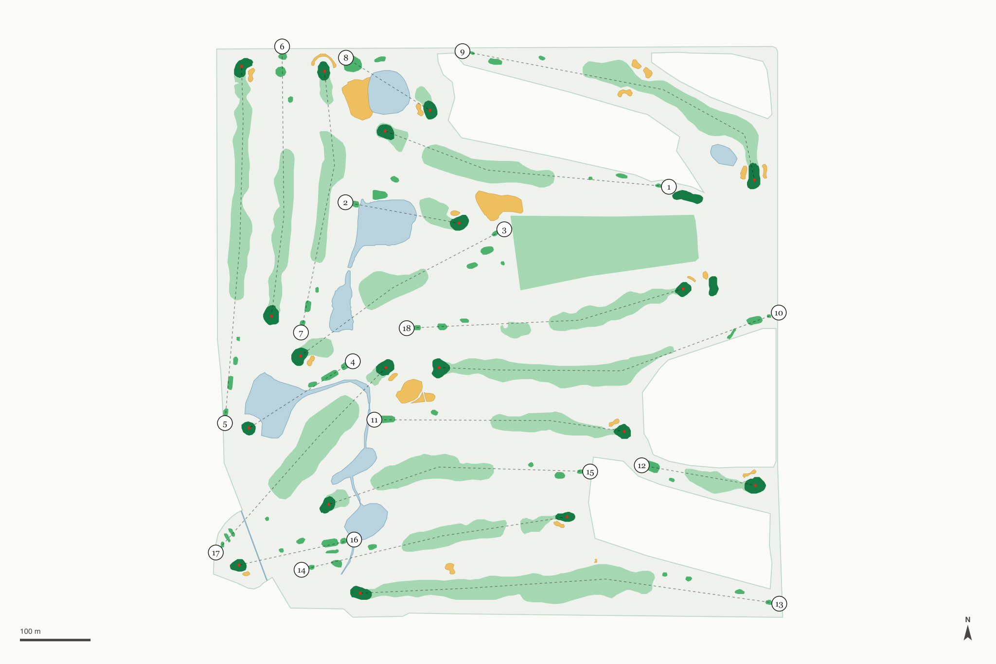 Map of Boise Ranch Golf Course