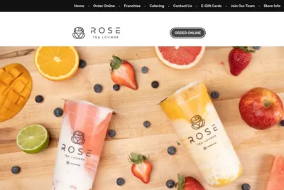 Rose Tea Lounge - Cupertino website homepage