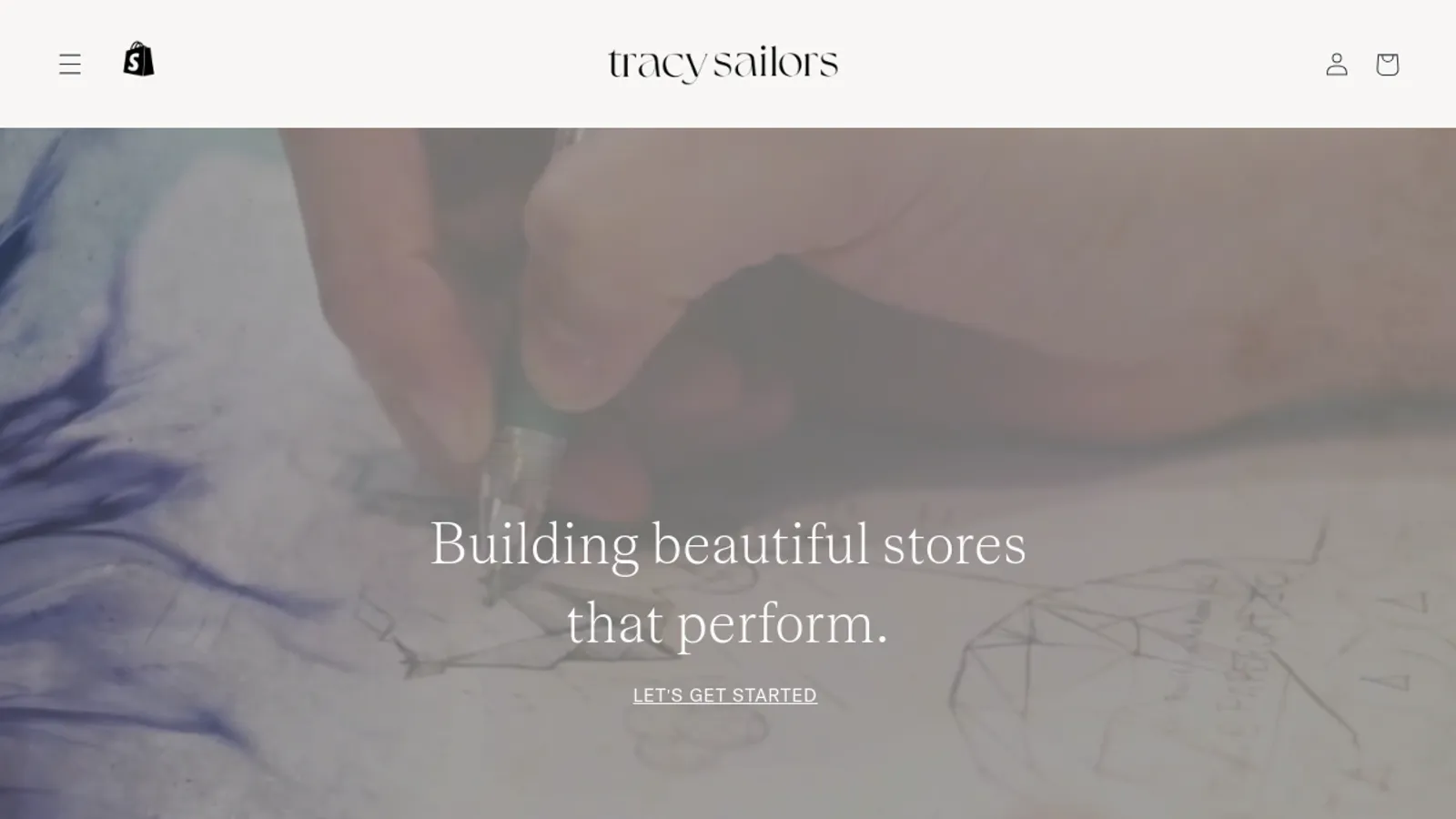 Screenshot of the Tracy Sailors homepage