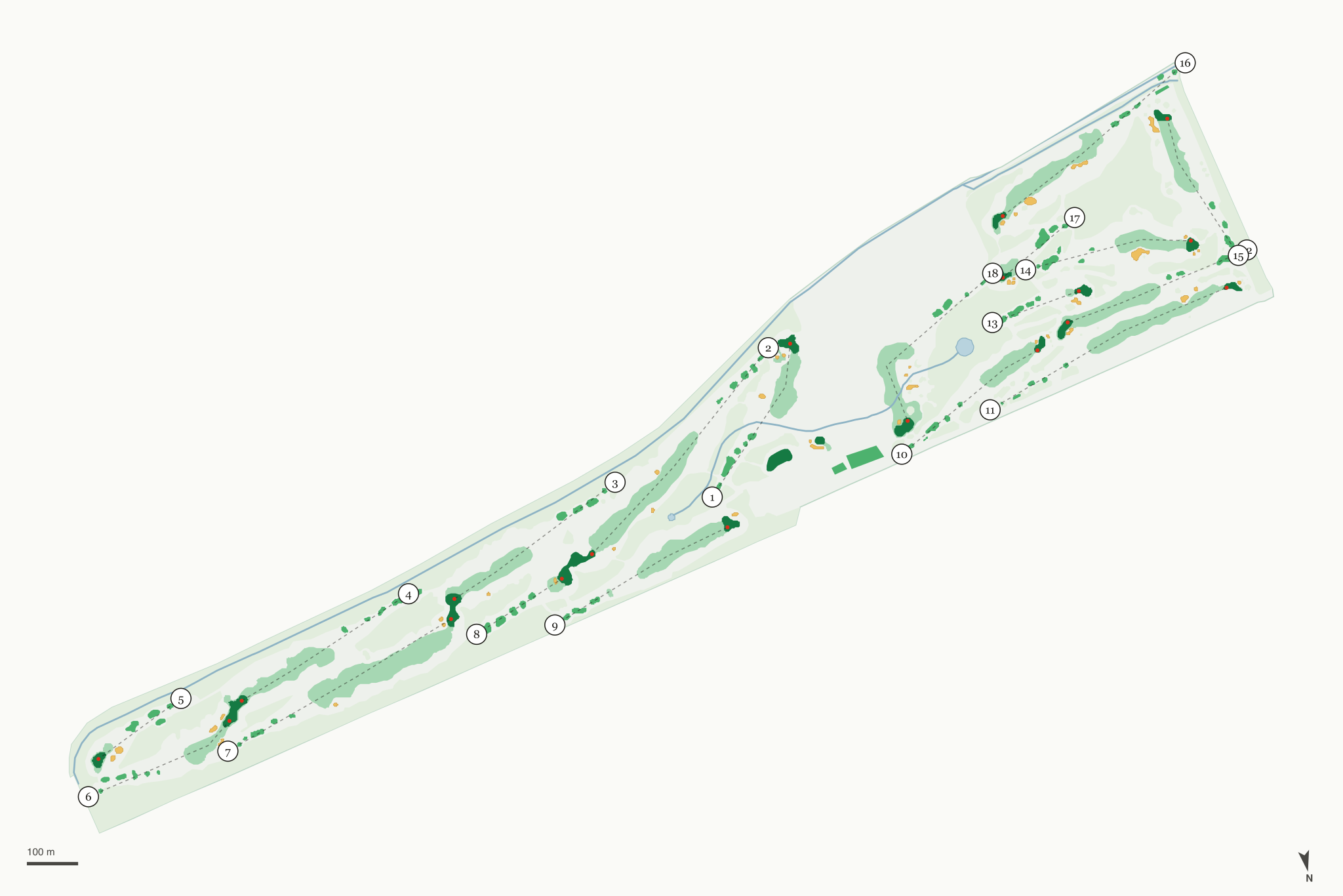 Map of Landings at Spirit Golf Club