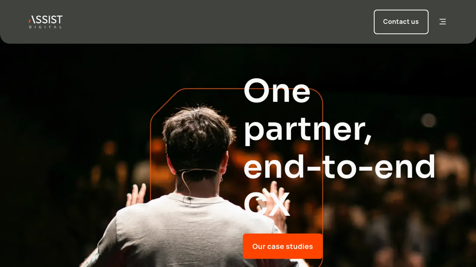 Screenshot of the Assist Digital Nederland homepage