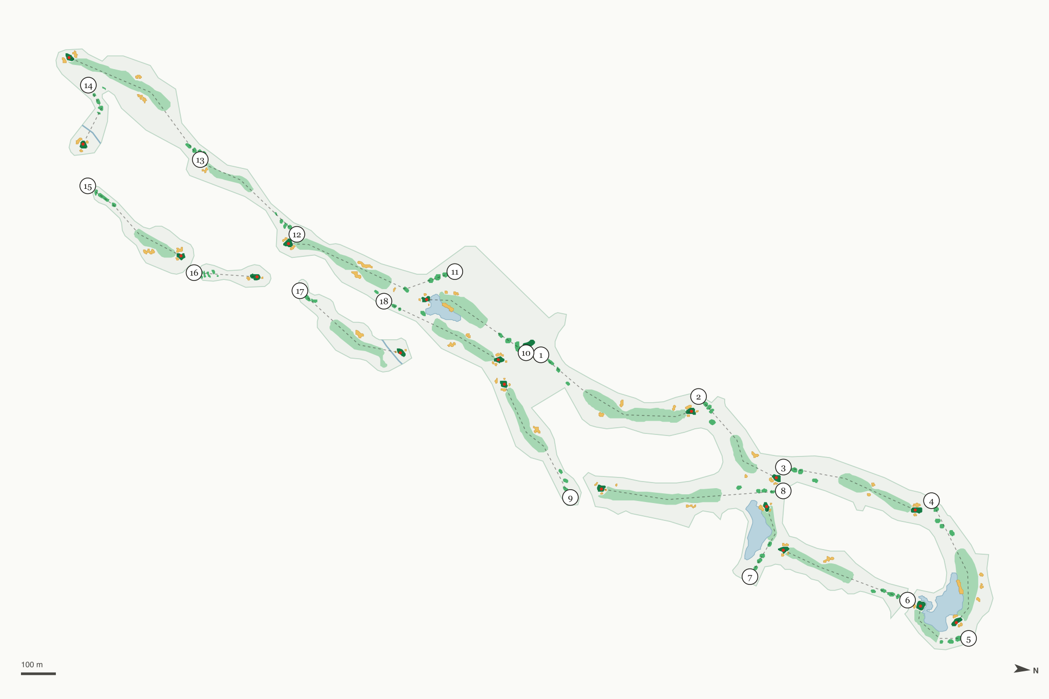 Map of Tijeras Creek Golf Club