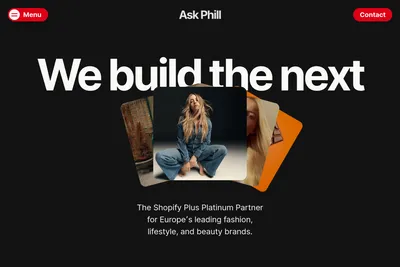 Screenshot of the Ask Phill homepage