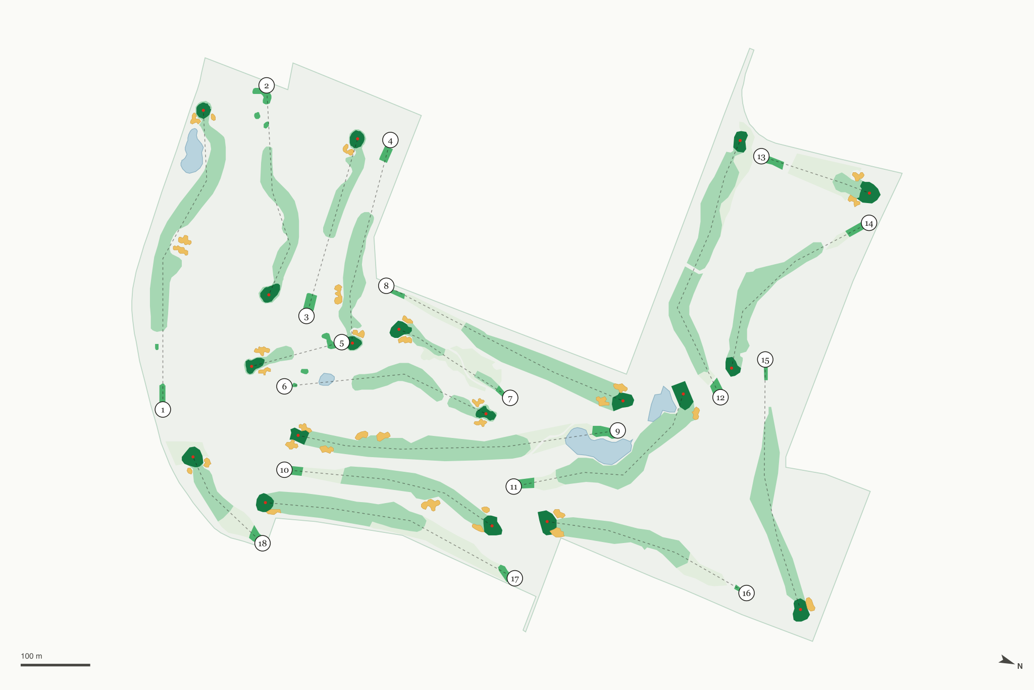Map of Eagle River Golf Course