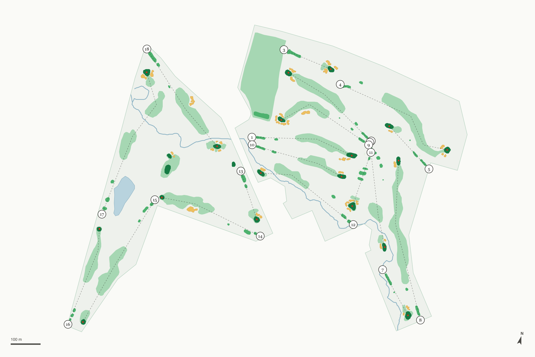 Map of Geneva Golf & Country Club