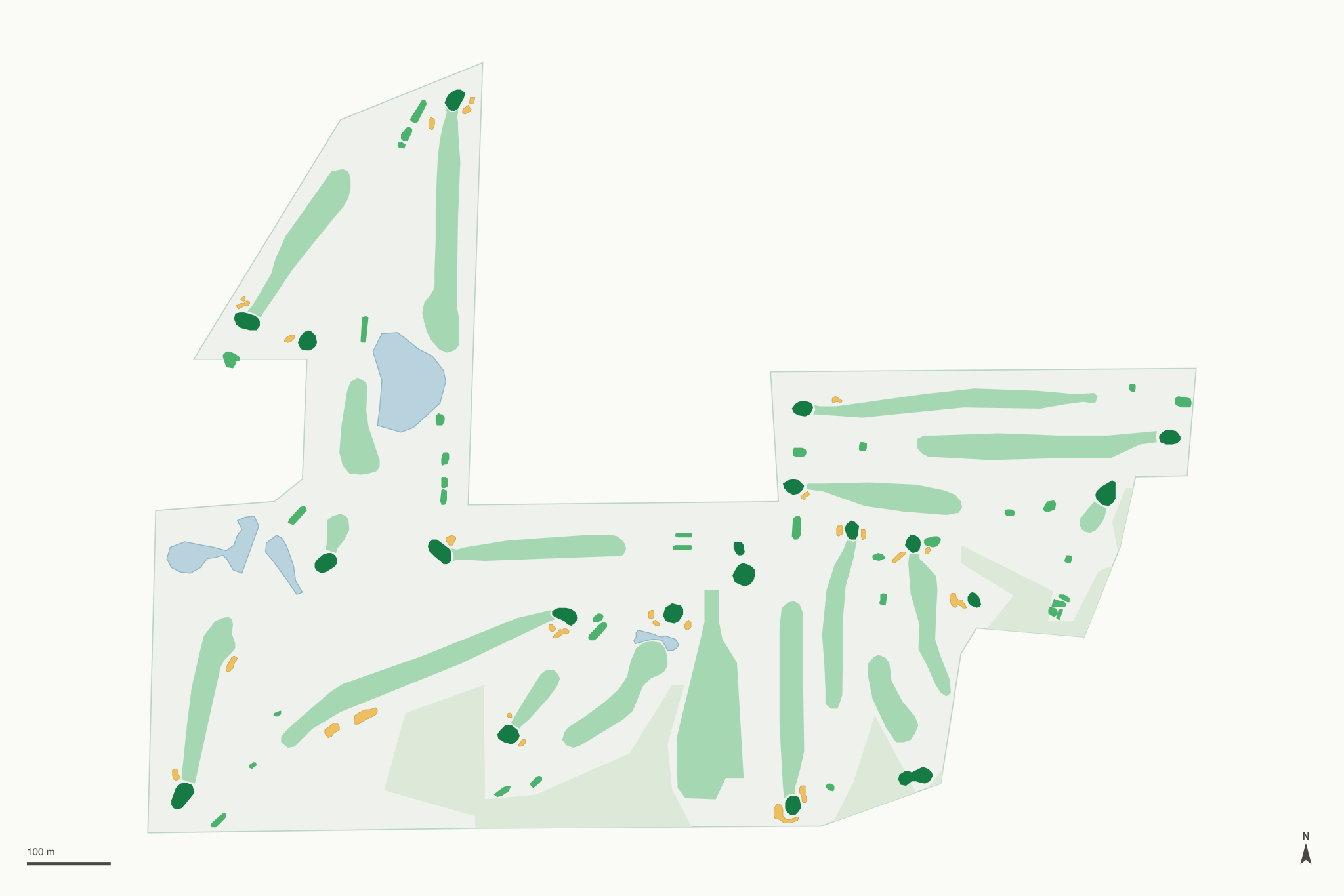 Map of Portage Lake Golf Course