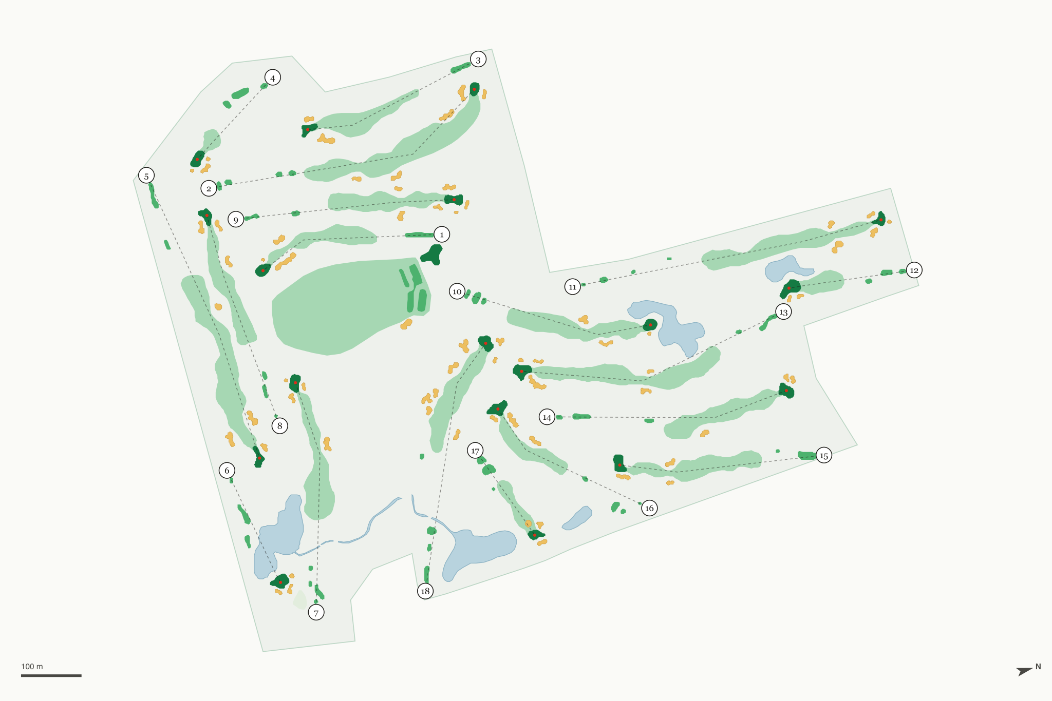 Map of Eagle Glen Golf Course