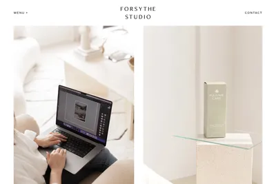 Screenshot of the Forsythe Studio homepage