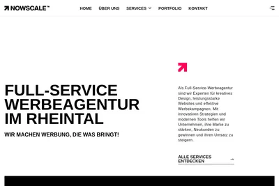 Screenshot of the FSP Nowscale GmbH homepage