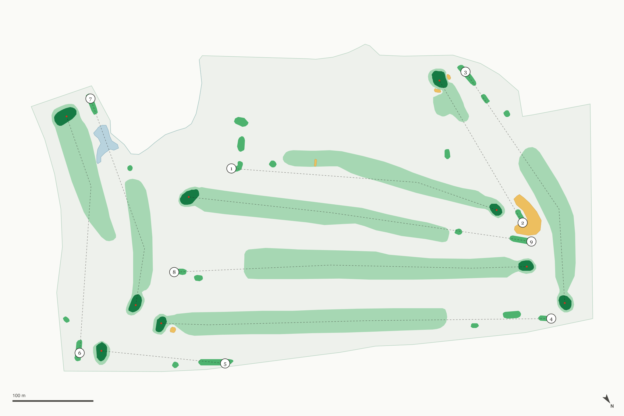 Map of Fairmount Golf Course