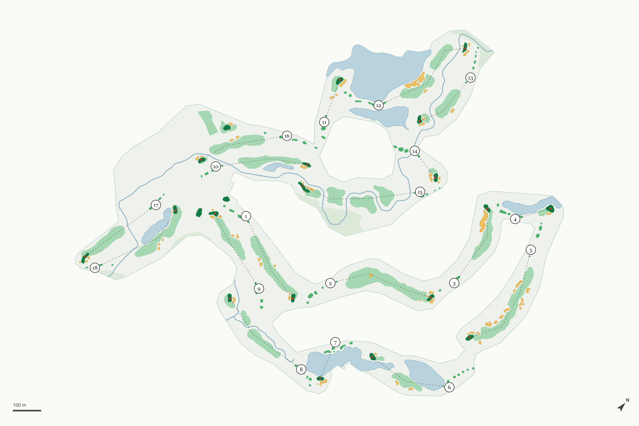 Map of Sycamore Hills Golf Club