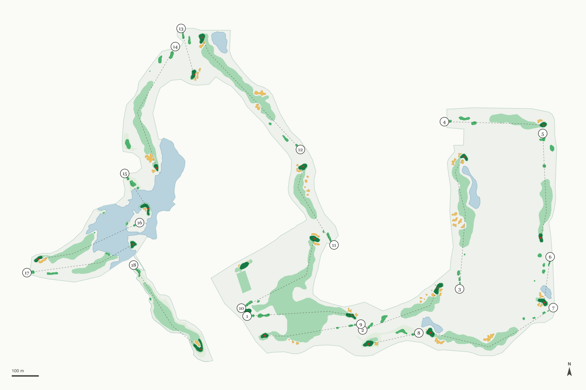 Map of Moors Golf Club