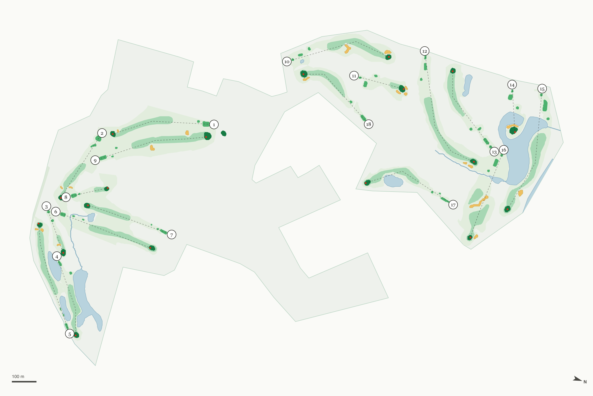 Map of Edgewood Golf Course