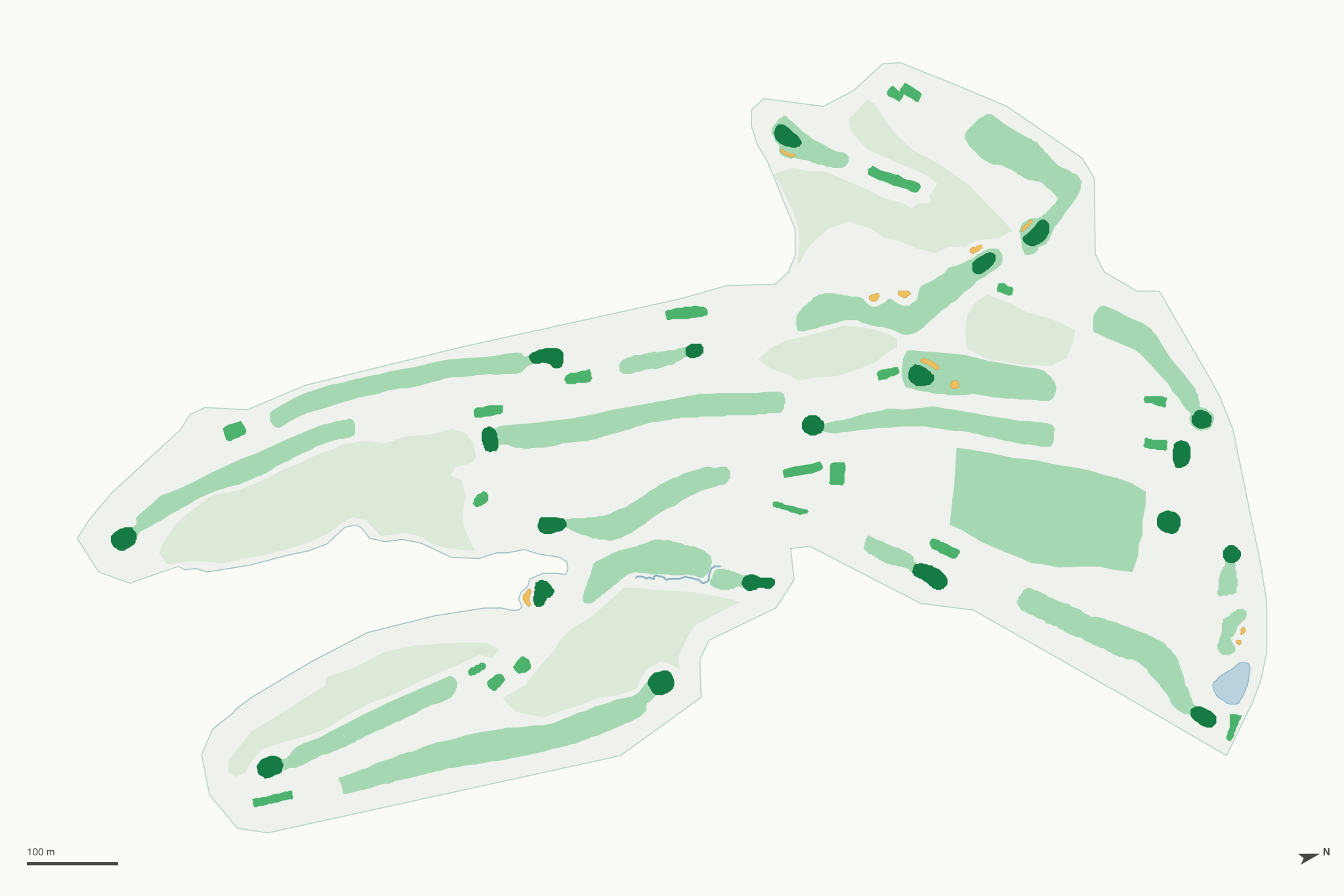 Map of Oak Hills Golf Center