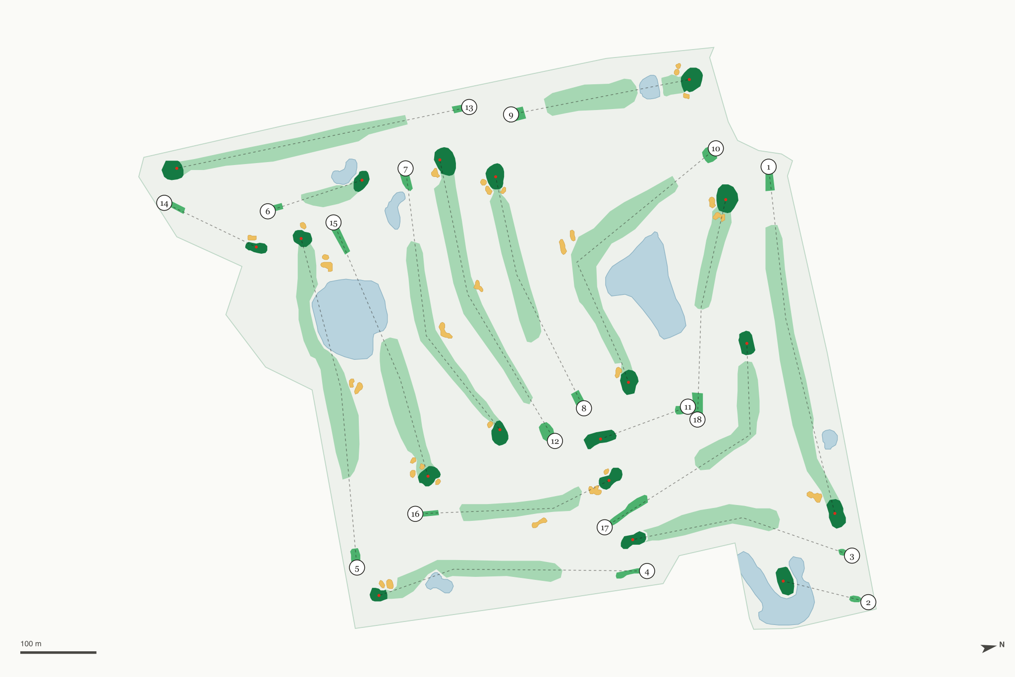 Map of Lima Golf & Country Club