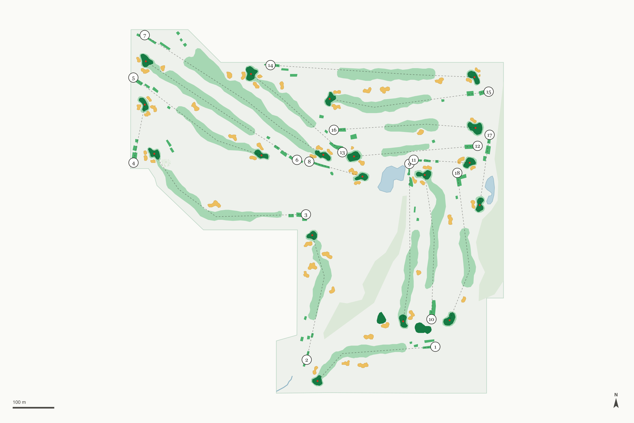 Map of Cedars at Dungeness Golf Course