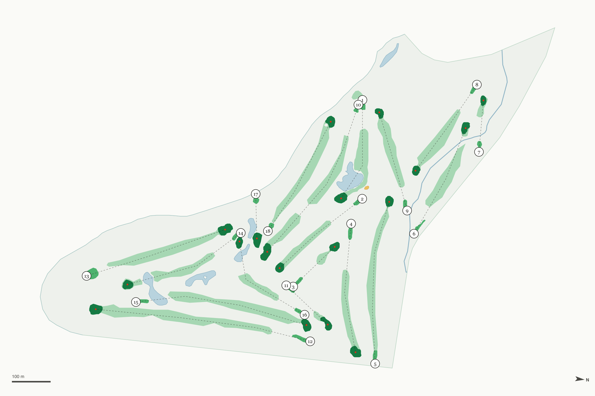 Map of Lewis River Golf Course