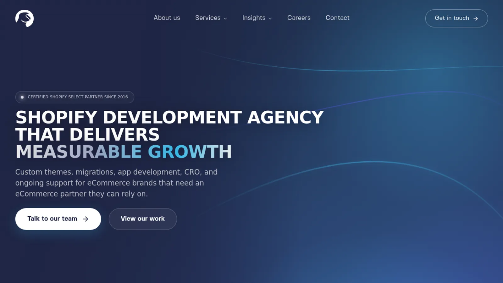 Screenshot of the Mgroup homepage