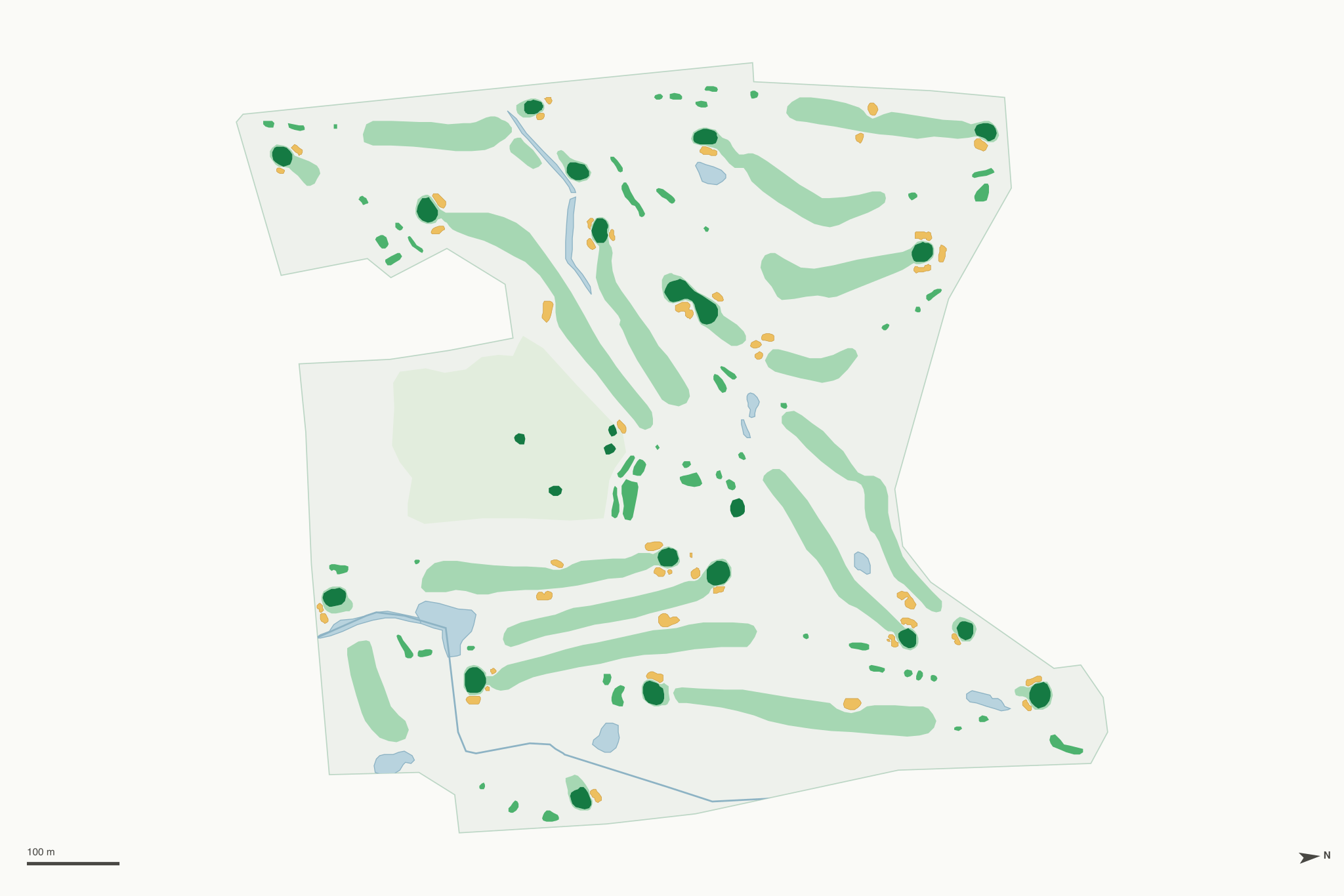 Map of Timber Creek Golf Course
