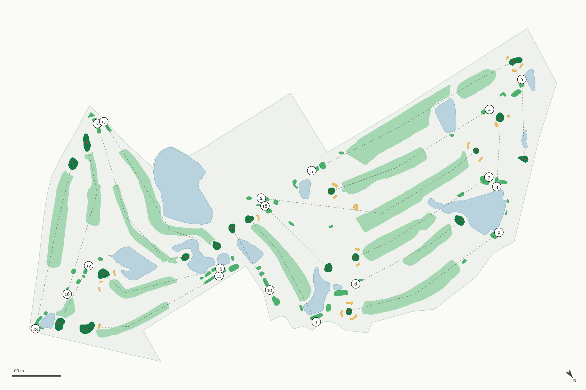 Map of Mastodon Golf Club