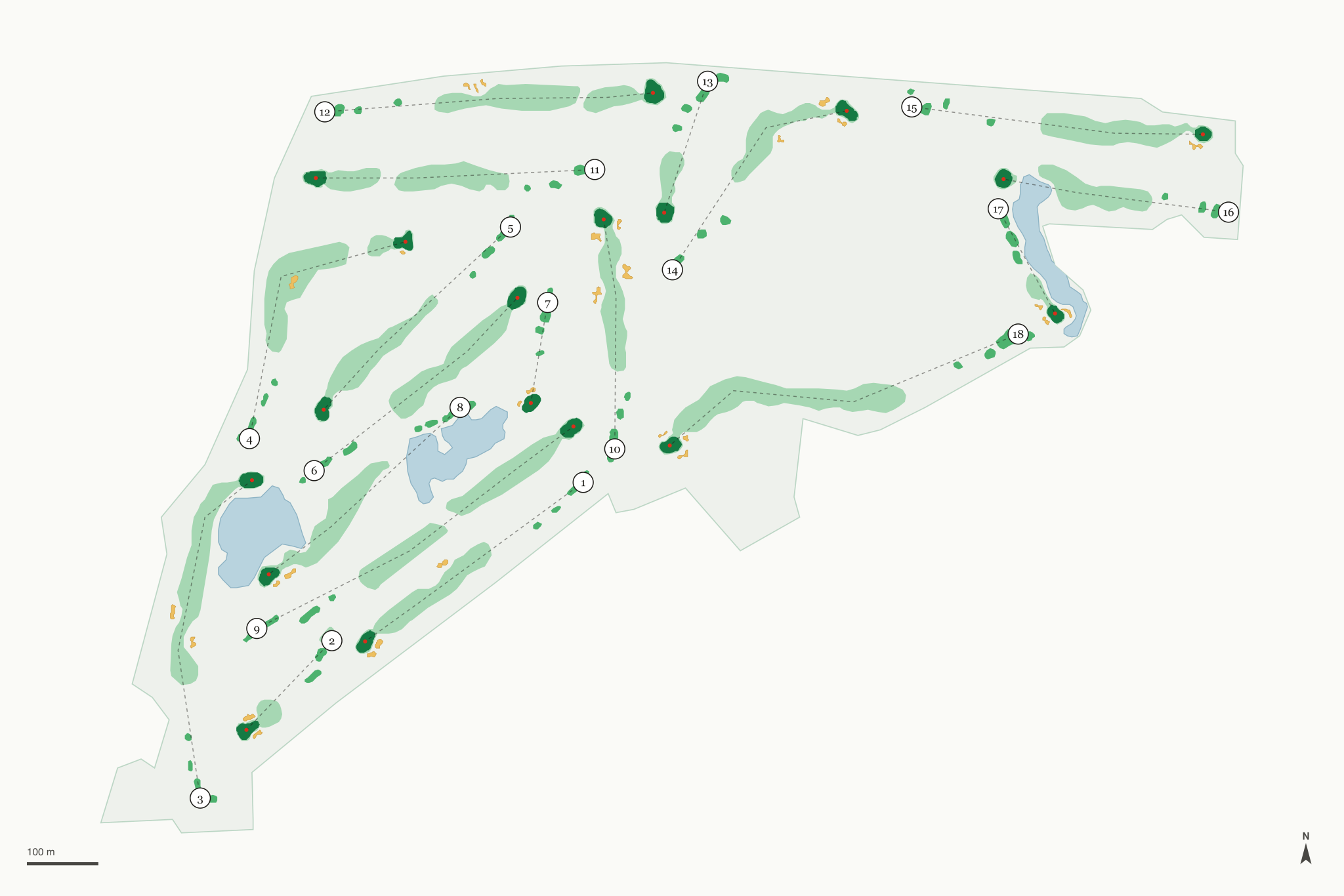Map of National Golf Links